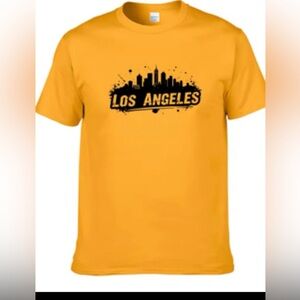 Yellow Los Angeles Graphic T-Shirt